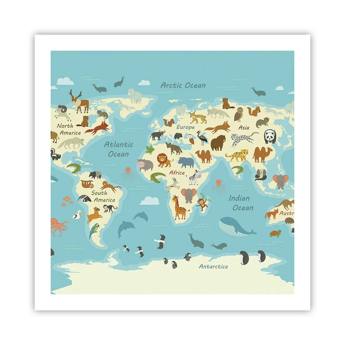 Poster - Buoni vicini - 60x60 cm