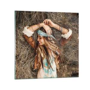 Quadro su vetro - Verso gli anni dell'amore - 40x40 cm