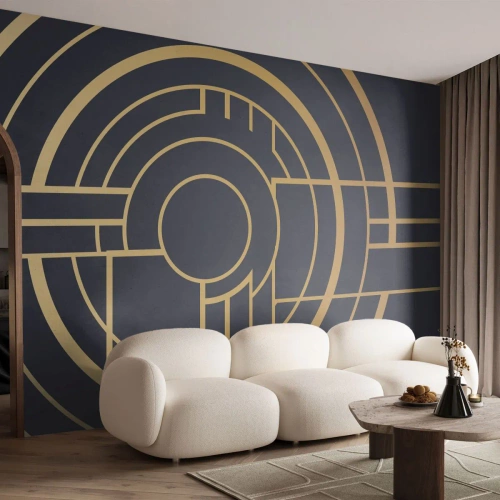 Fotomurali Premium Sand - Il giro delle cose - Astrazione, Pezzo, Grafica - 250x175 cm