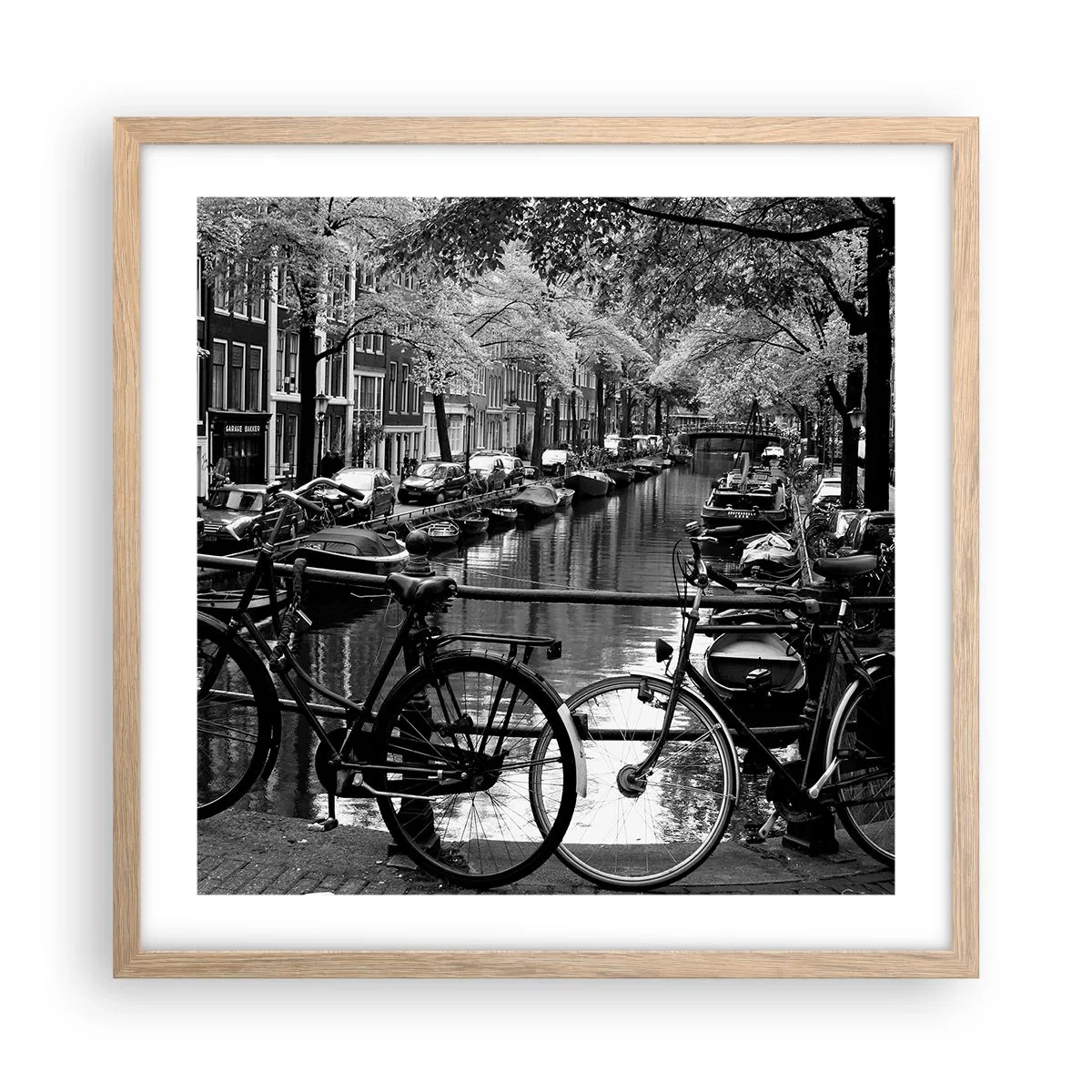 Poster in cornice rovere chiaro - Vista molto olandese - 50x50 cm