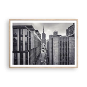 Poster in cornice rovere chiaro - La valle di Varsavia - 100x70 cm