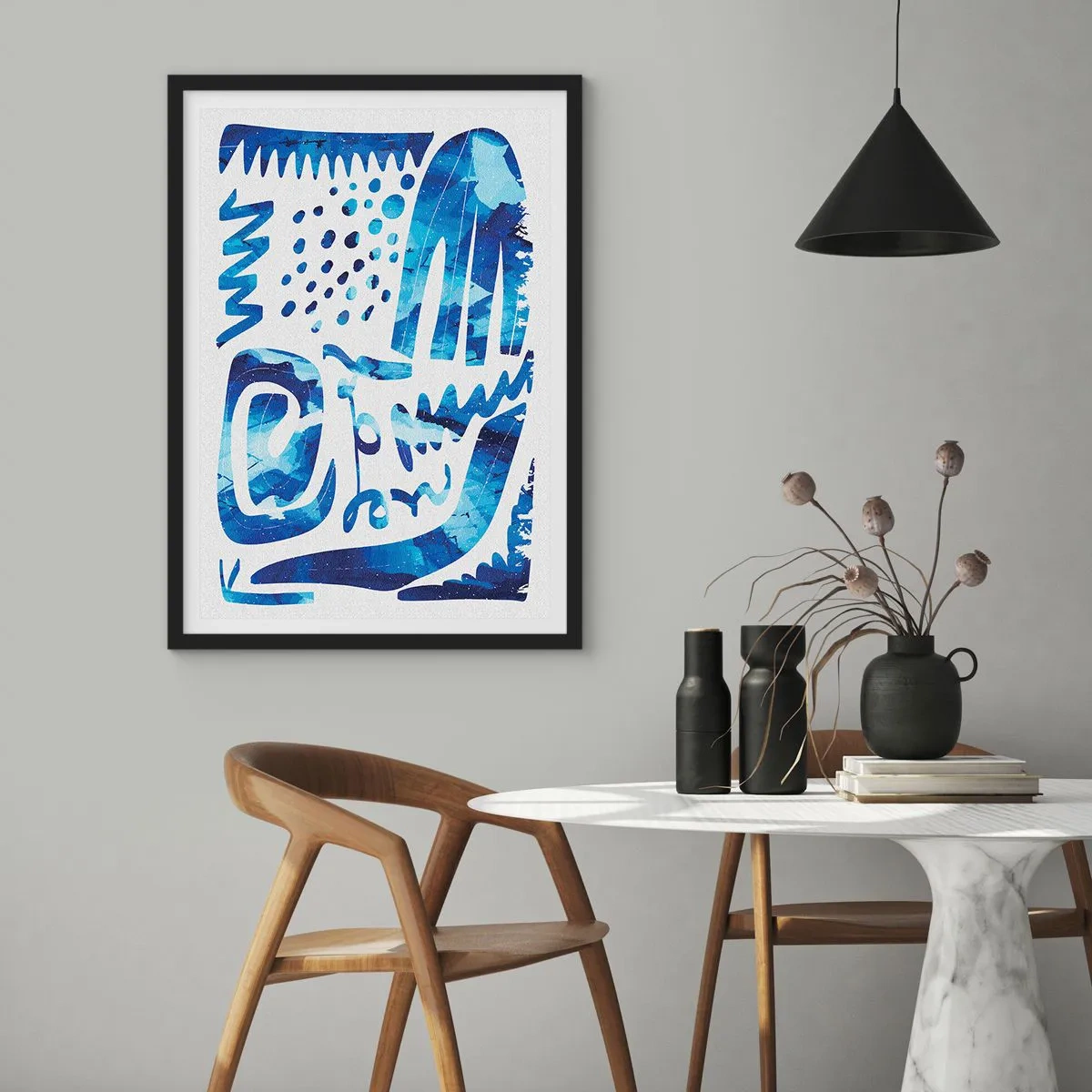 Poster in cornice nera - Ritorno alle radici - 40x50 cm