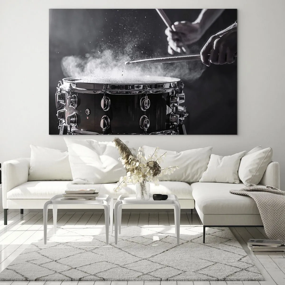 Quadro su vetro - Il polso della musica - 70x50 cm