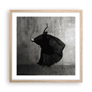 Poster in cornice rovere chiaro - Fasce piene di passione - 50x50 cm