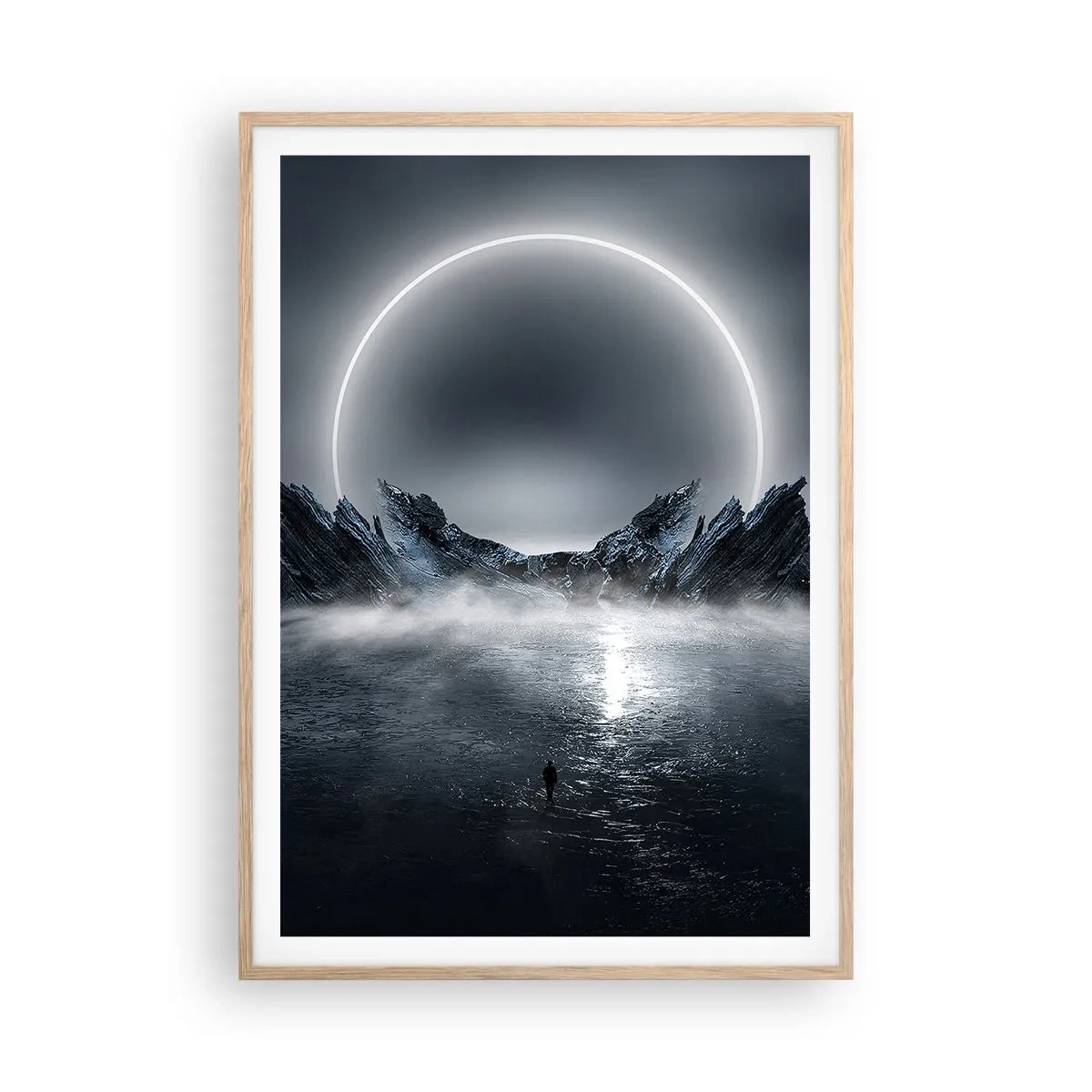 Poster in cornice rovere chiaro - La fine del racconto - 70x100 cm