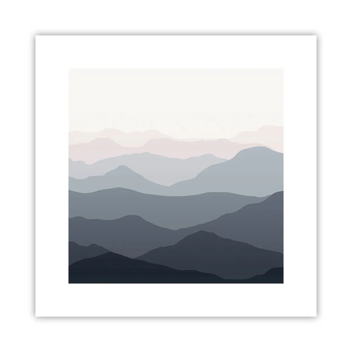 Poster - Le onde dei monti - 30x30 cm