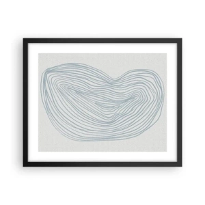 Poster in cornice nera - Il sorriso di una goccia - 50x40 cm