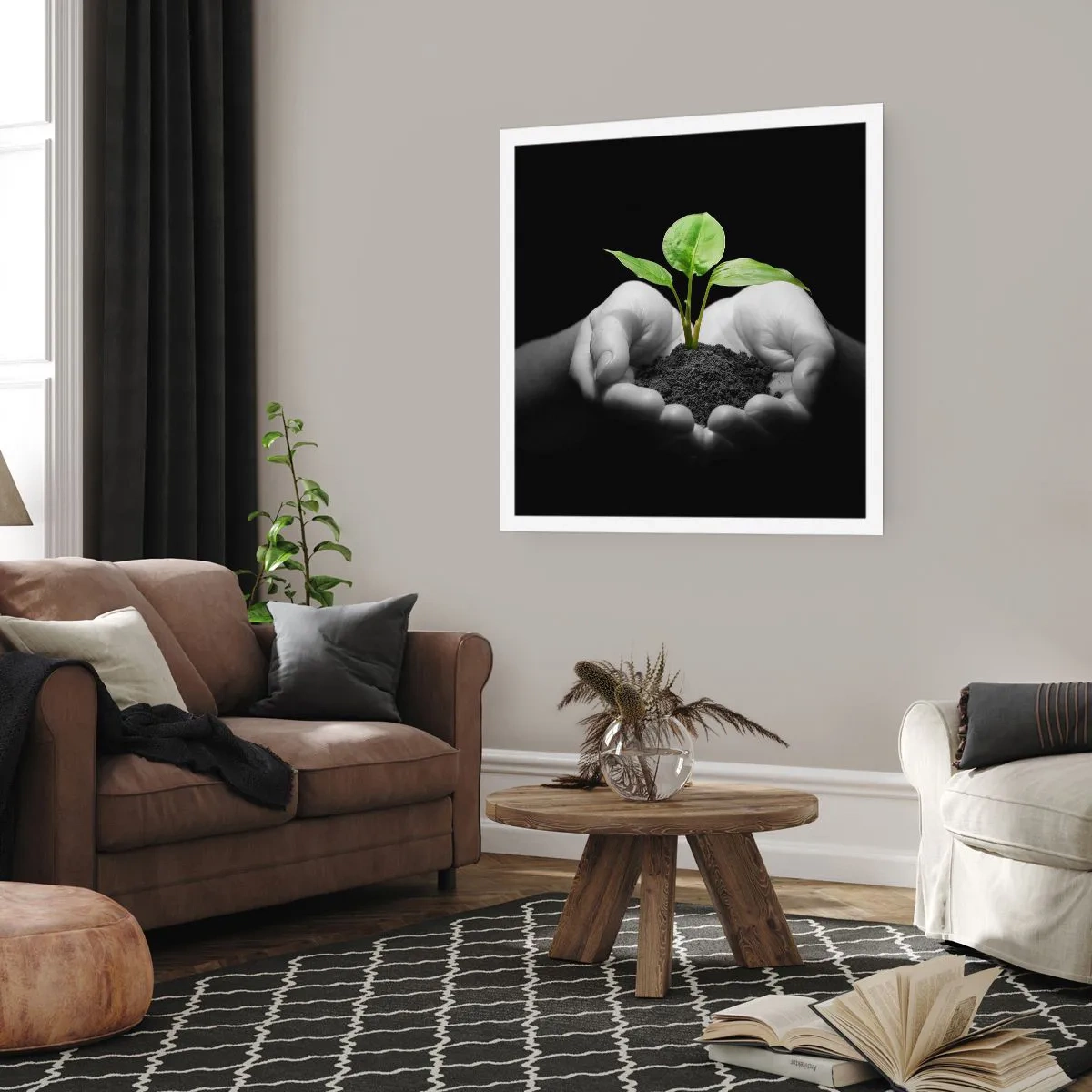 Poster - Amo la natura, la proteggo - 30x30 cm