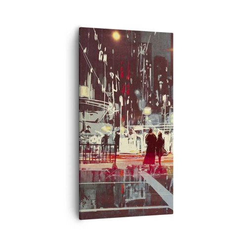 Quadro su tela - Stampe su Tela - Viaggio nella grande città - 55x100 cm