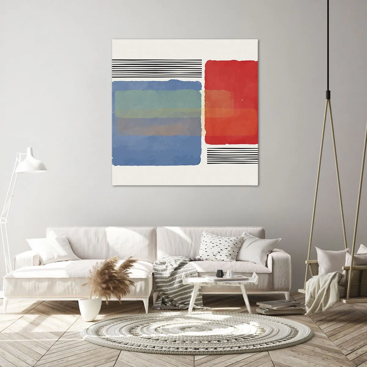 Quadro su tela - Stampe su Tela - Spirito e lettera della geometria - 50x50 cm