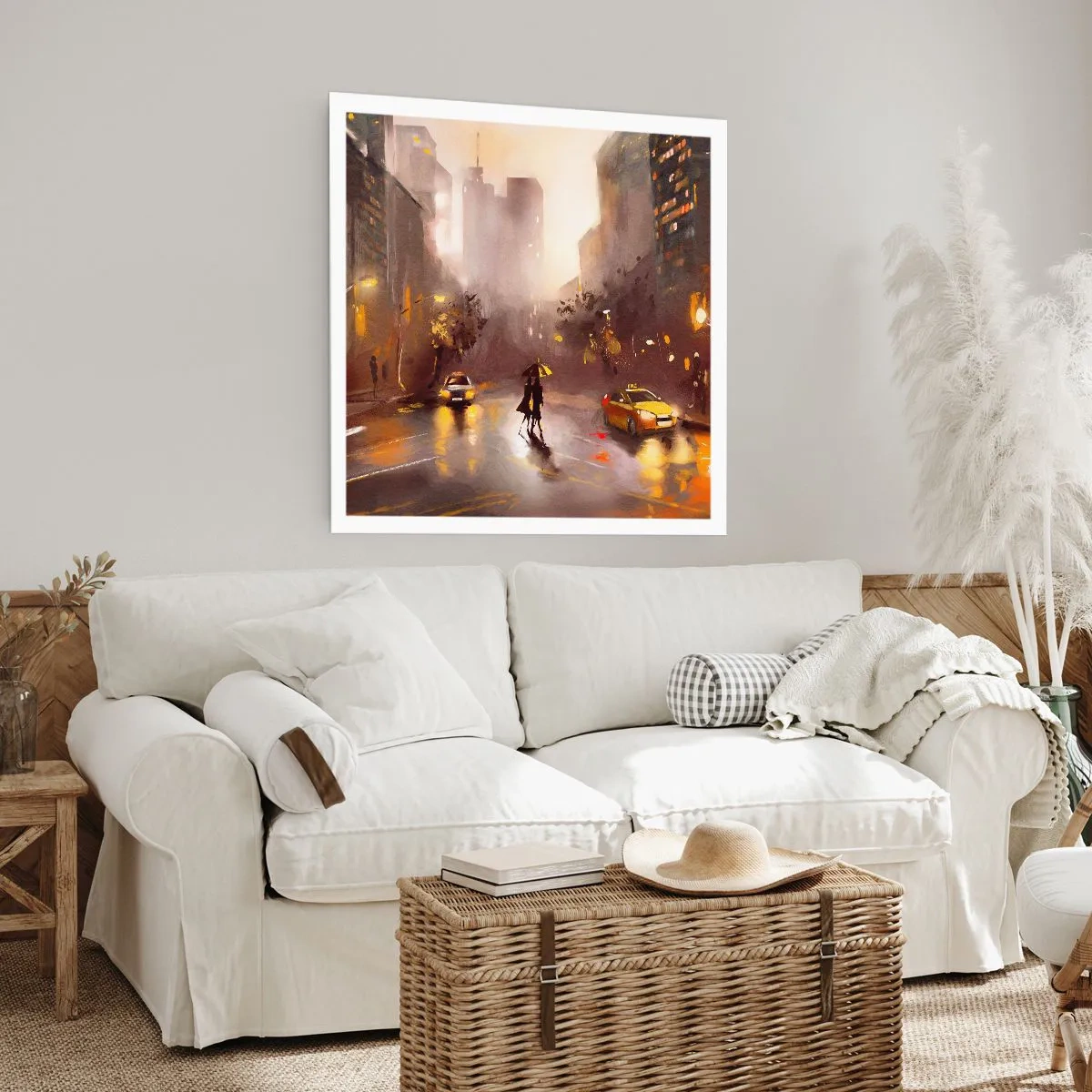 Poster - Nelle luci di New York - 40x40 cm