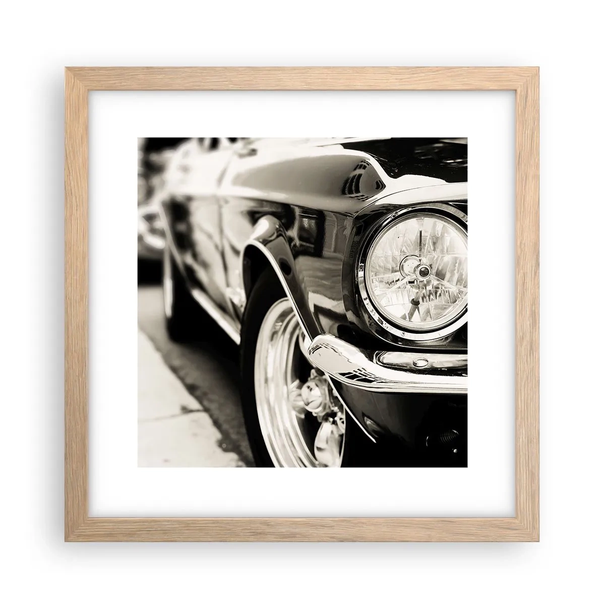 Poster in cornice rovere chiaro - Bellezza intramontabile - 30x30 cm