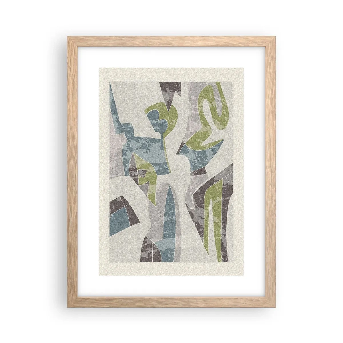 Poster in cornice rovere chiaro - Composizione oltre il vetro - 30x40 cm