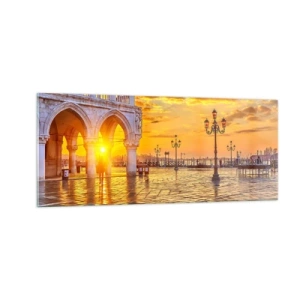 Quadro su vetro - Dove sono tutti? - 100x40 cm