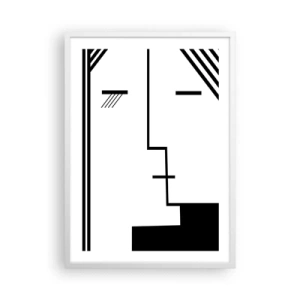 Poster in cornice bianca - Semplicemente un bacio - 50x70 cm