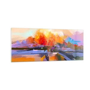 Quadro su vetro - Si è fatto autunno - 100x40 cm