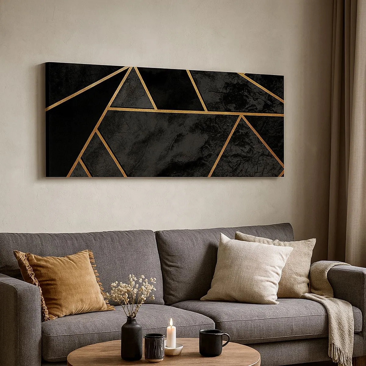 Quadro su tela - Stampe su Tela - Oscurità e luce - 100x40 cm