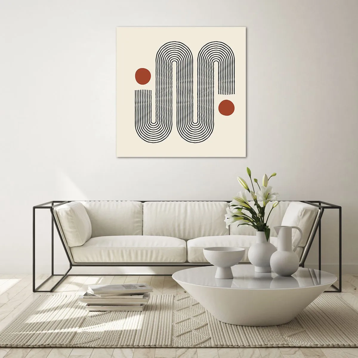 Quadro su vetro - Dall'inizio alla fine - 40x40 cm