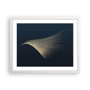 Poster in cornice bianca - Come un capello d'angelo - 50x40 cm