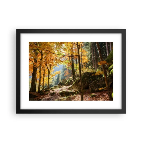 Poster in cornice nera - Il tempo del riposo - 40x30 cm