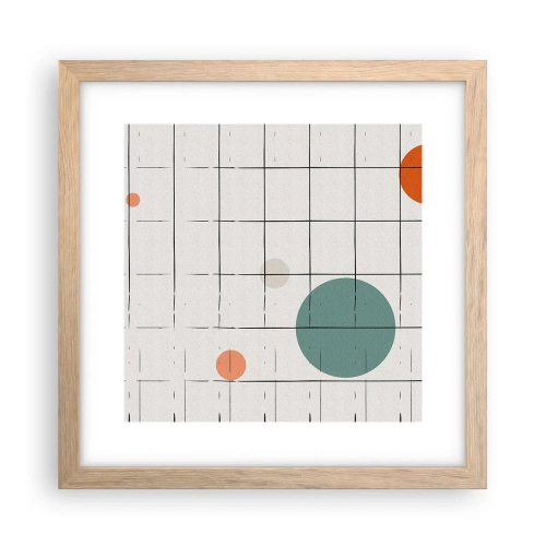 Poster in cornice rovere chiaro - Prigionieri. Noi o loro? - 30x30 cm