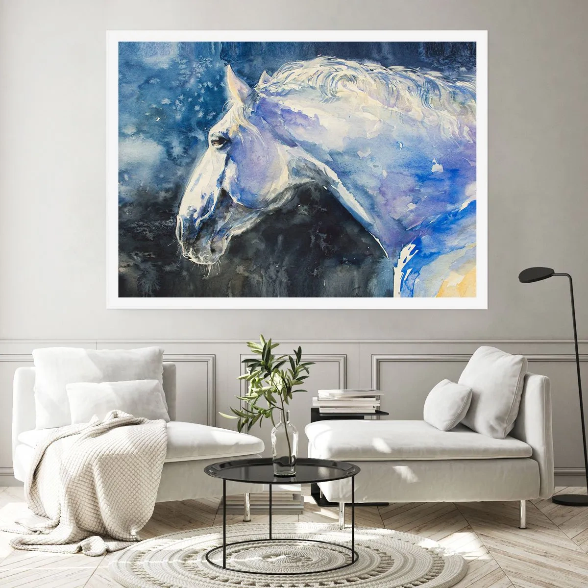 Poster - Ritratto in luce blu - 40x30 cm
