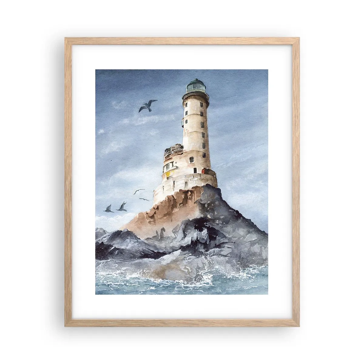 Poster in cornice rovere chiaro - Invincibile - 40x50 cm