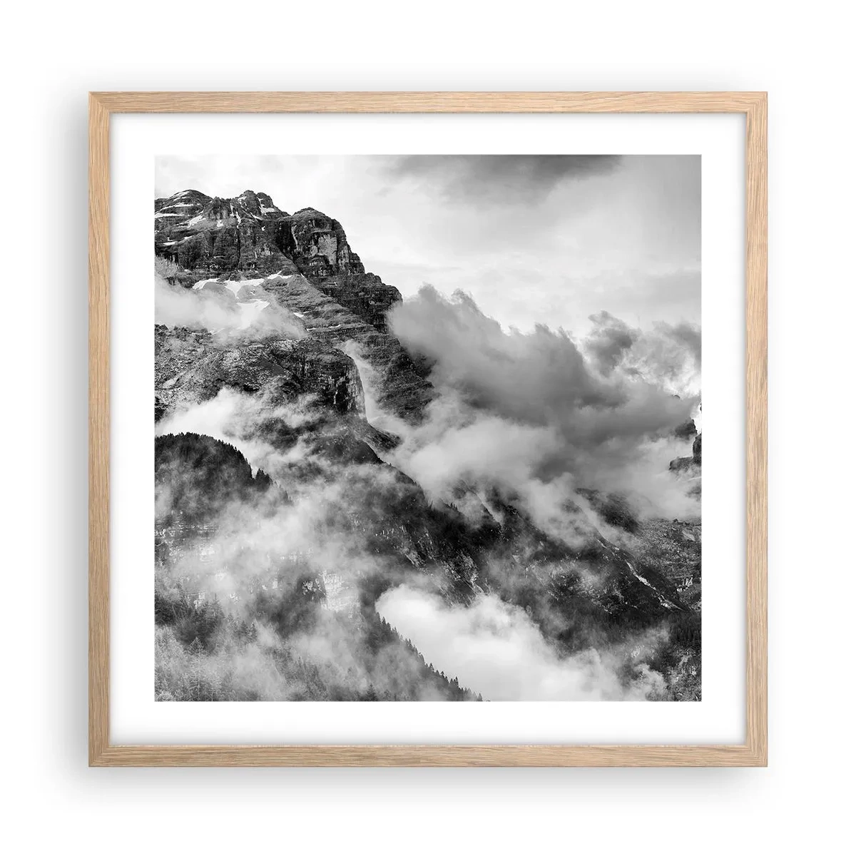 Poster in cornice rovere chiaro - Belli e terribili - 50x50 cm