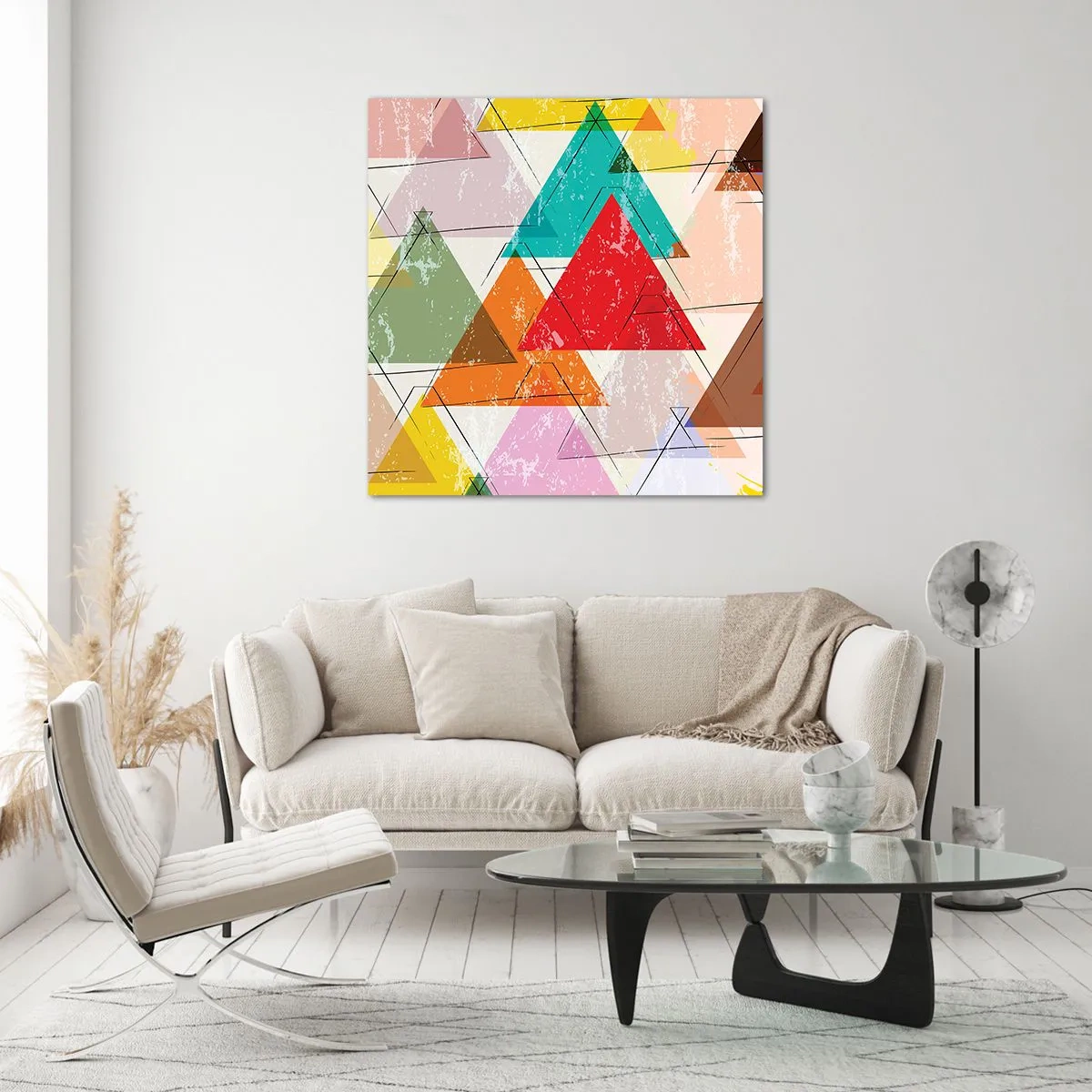 Quadro su vetro - Tre alla volta - 40x40 cm