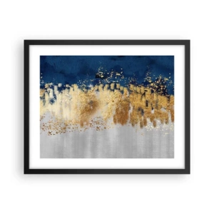 Poster in cornice nera - Composizione moderna con bagliore - 50x40 cm