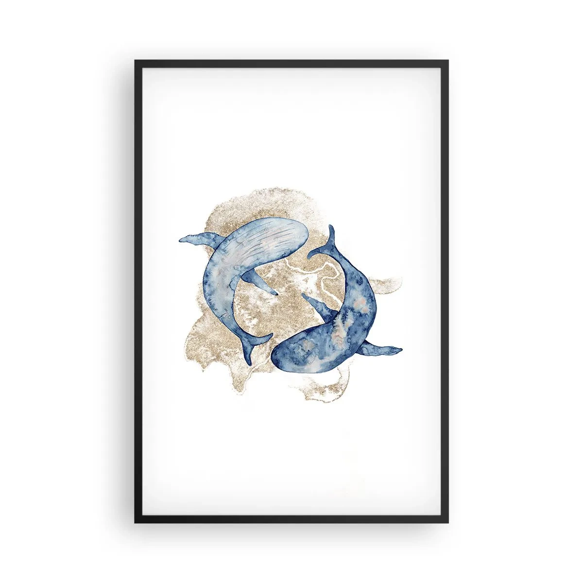 Poster in cornice nera - Amicizia o amore? - 61x91 cm