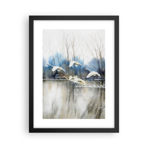 Poster in cornice nera - Come la favola dei cigni selvatici - 30x40 cm