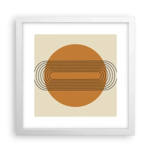 Poster in cornice bianca - Piano perfetto - 30x30 cm