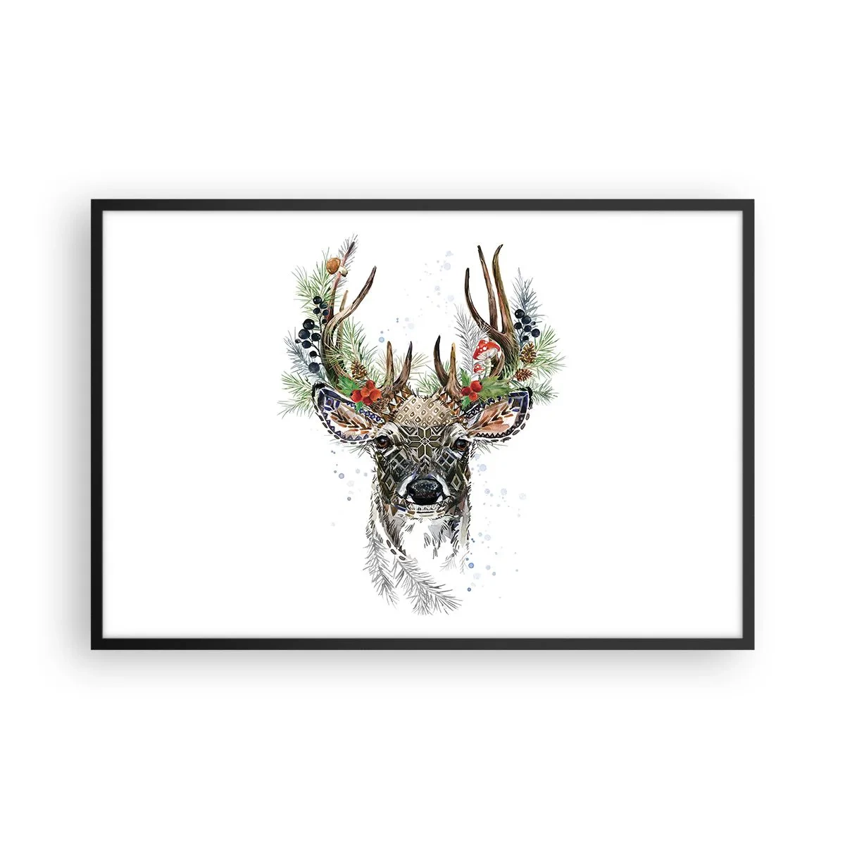 Poster in cornice nera - Nell'abito della festa - 91x61 cm