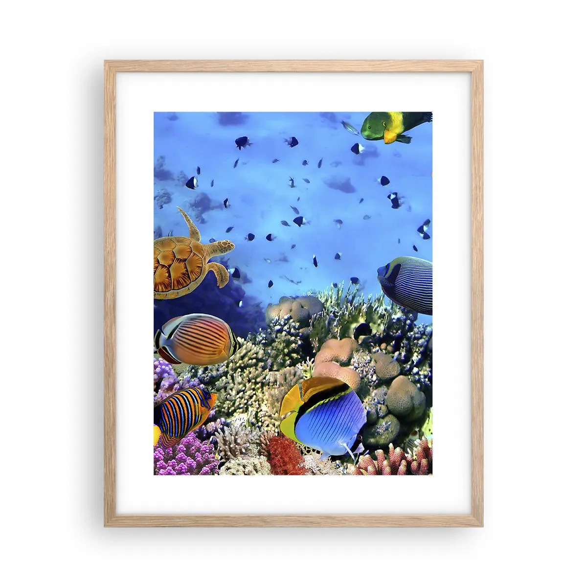 Poster in cornice rovere chiaro - Ma cosa sappiamo della vita... - 40x50 cm