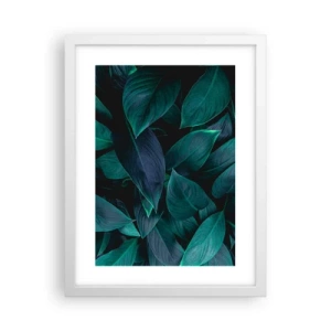 Poster in cornice bianca - Il verde puro - 30x40 cm