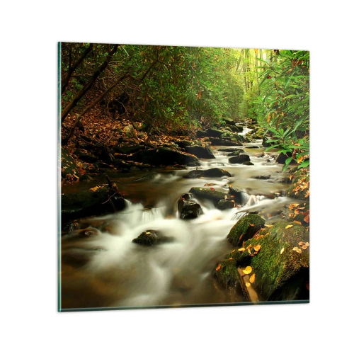 Quadro su vetro - Come argento liquido - 30x30 cm