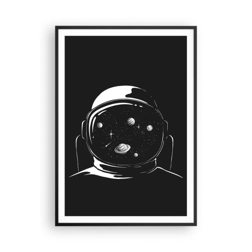 Poster in cornice nera - Panorama niente male - 70x100 cm