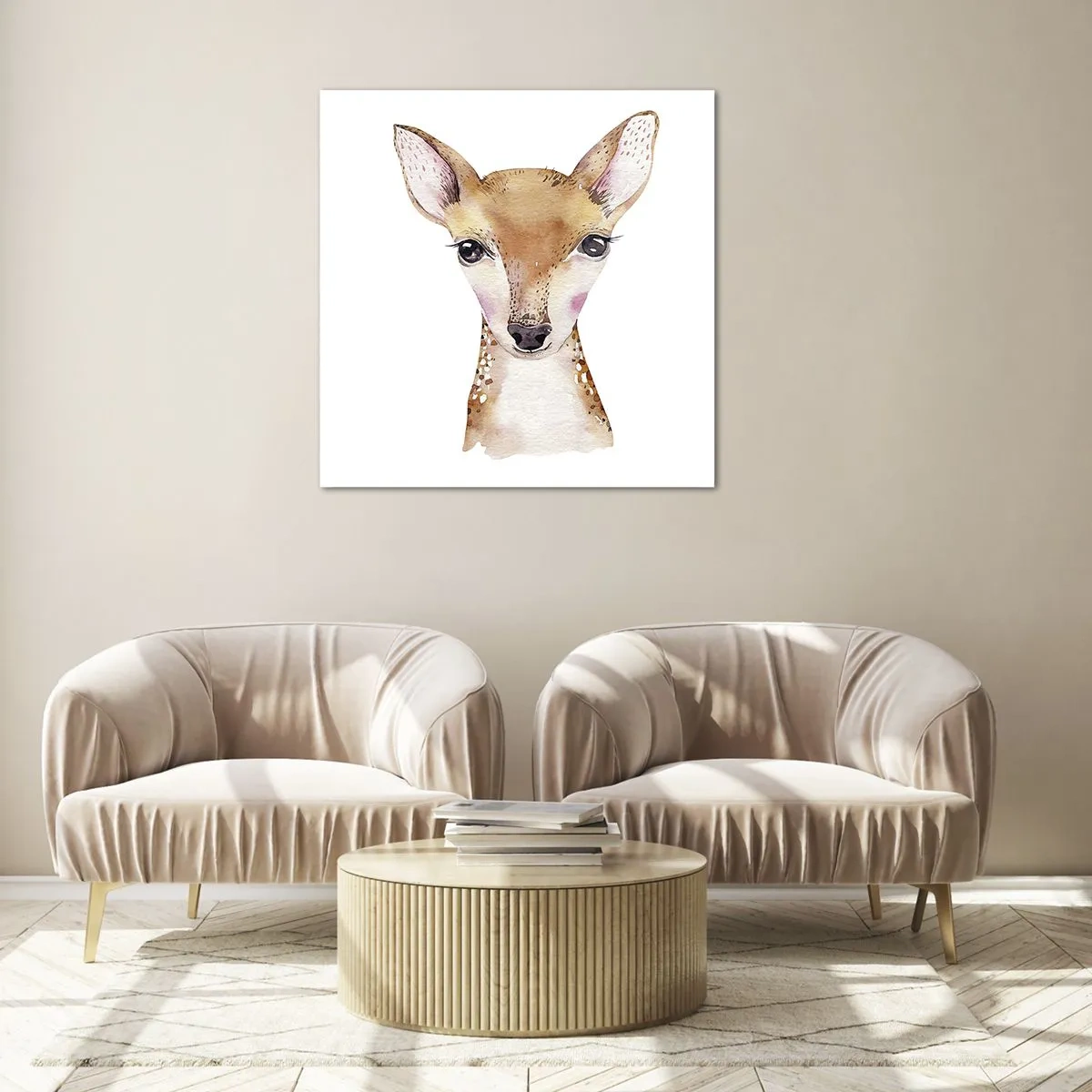 Quadro su vetro - La natura dell'innocenza - 70x70 cm