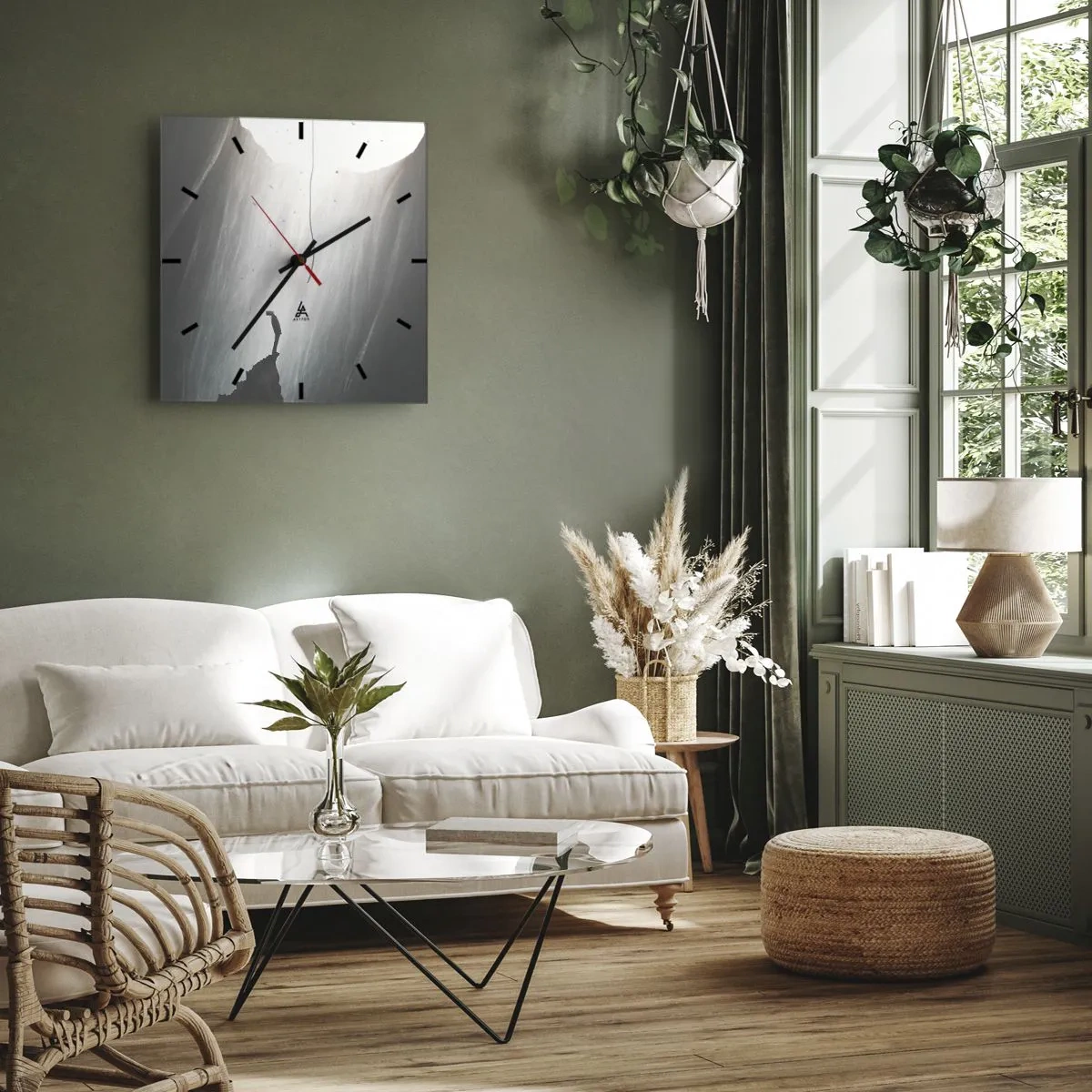 Orologio da parete - Orologio in Vetro - C'è sempre una via d'uscita - 40x40 cm