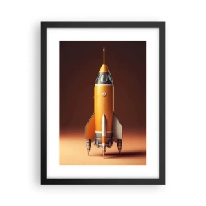 Poster in cornice nera - Si inizia dai sogni - 30x40 cm