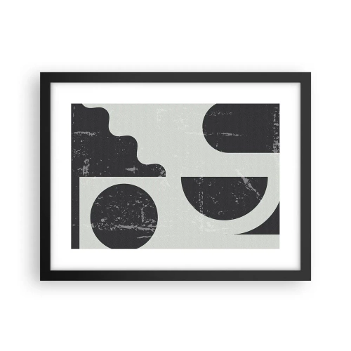Poster in cornice nera - Composizione sopra e sotto - 40x30 cm