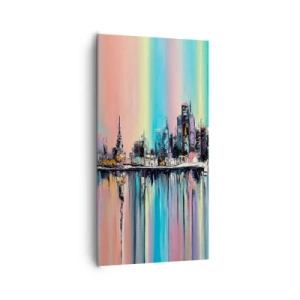 Quadro su tela - Stampe su Tela - Fluttuare alle luci della notte - 65x120 cm