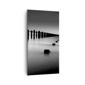 Quadro su tela - Stampe su Tela - Lontananza grigia nella nebbia - 65x120 cm