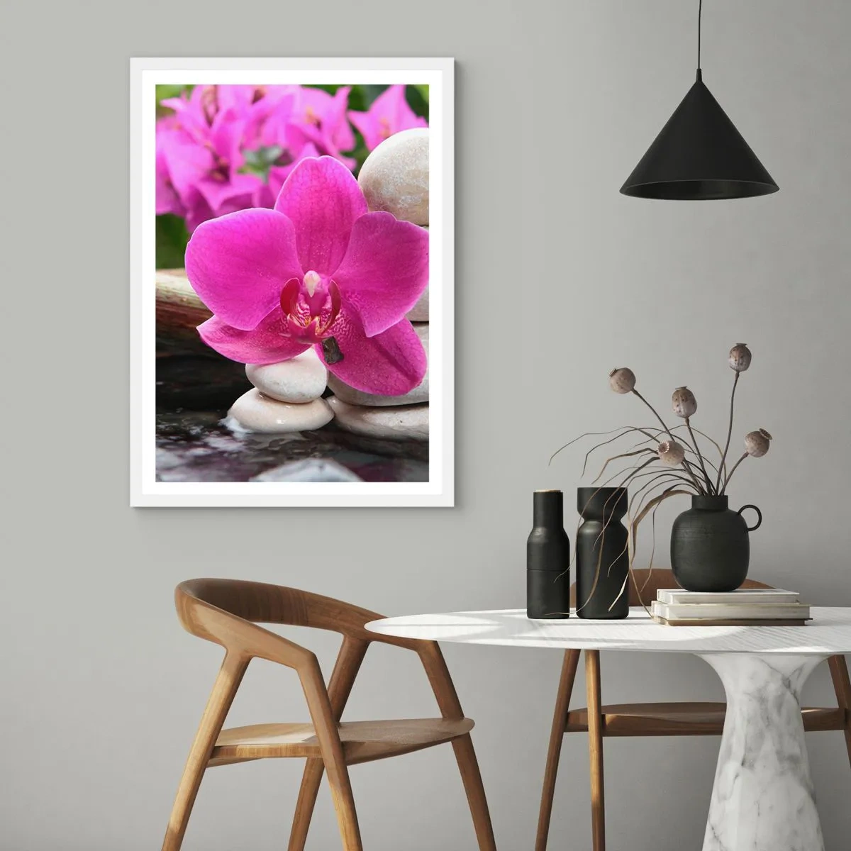 Poster in cornice bianca - E già ti riposi - 30x40 cm