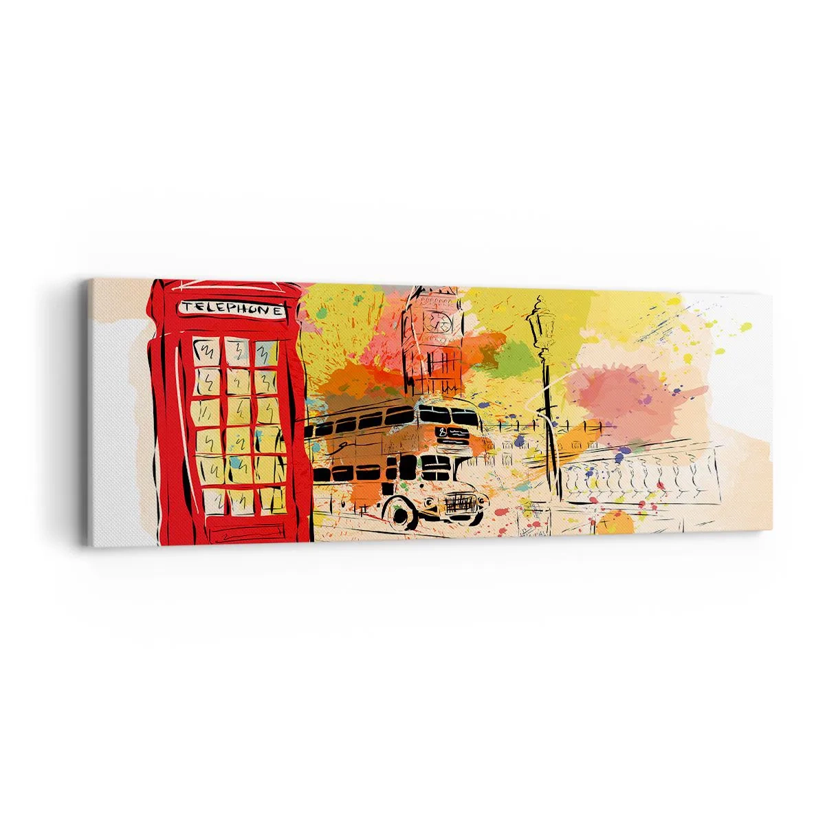 Quadro su tela - Stampe su Tela - La città della varietà - 90x30 cm