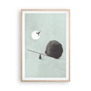 Poster in cornice rovere chiaro - Sogno adempiuto - 61x91 cm