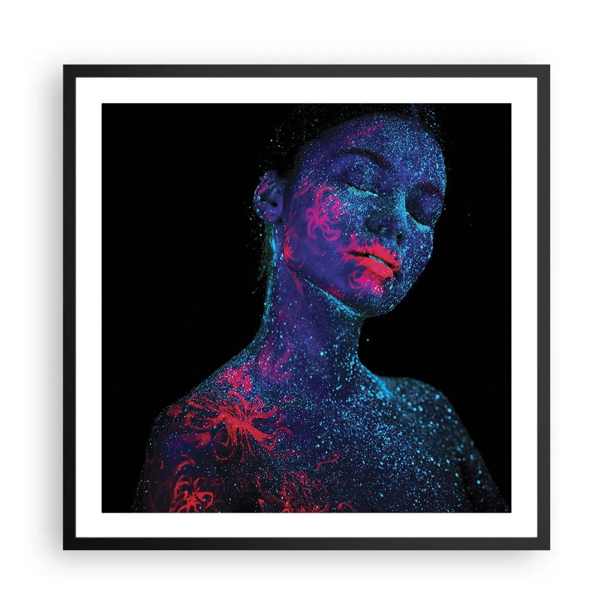 Poster in cornice nera - Nella polvere di stelle - 60x60 cm