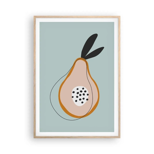 Poster in cornice rovere chiaro - Penetrare la natura delle cose - 70x100 cm