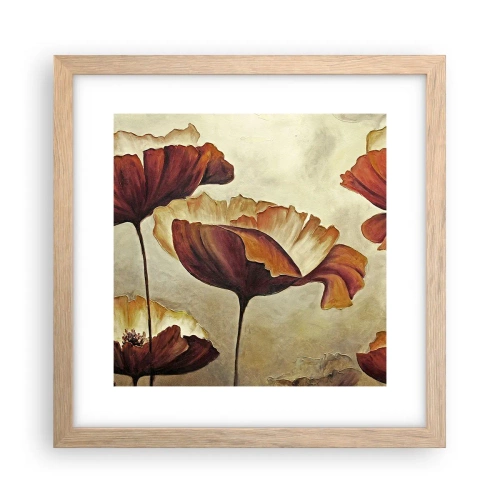 Poster in cornice rovere chiaro - Nei prati e nei campi - 30x30 cm